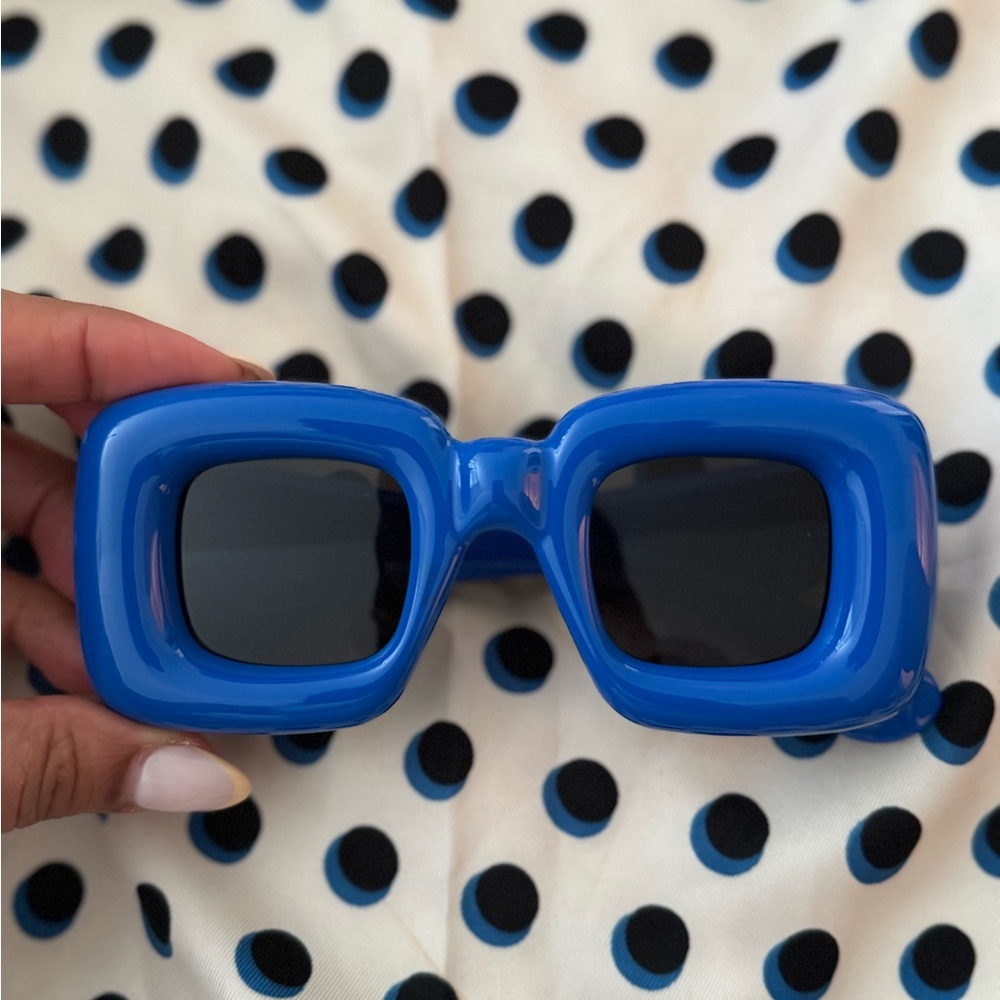 Loewe “inflated “Bold Blue Square Sunglasses